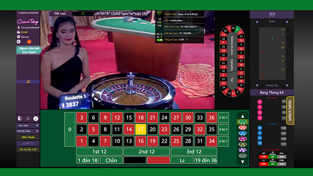 Cách chơi roulette theo kiểu đường chéo nhau