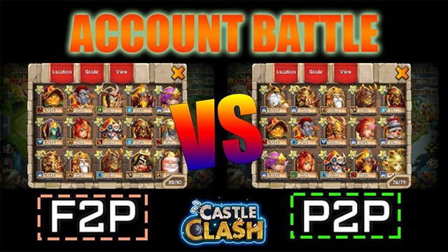 Lựa chọn nhân vật và tham gia chơi P2P vs F2P