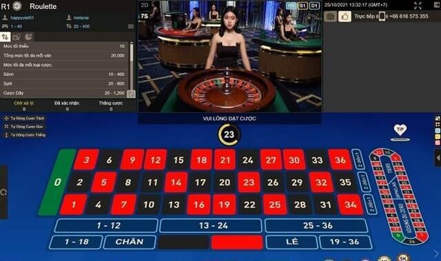 Sảnh chơi Roulette thu hút lượng người đông đảo