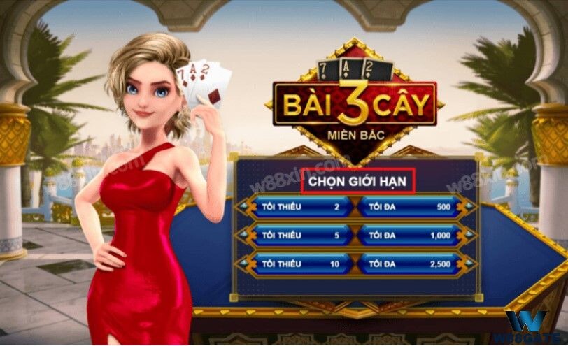 Chọn giới hạn cược